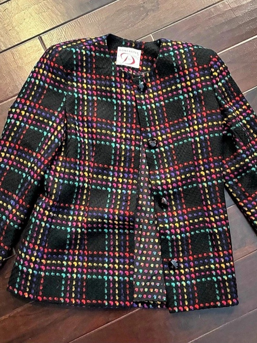 Doncaster Multicolor Geometric Wool Blazer